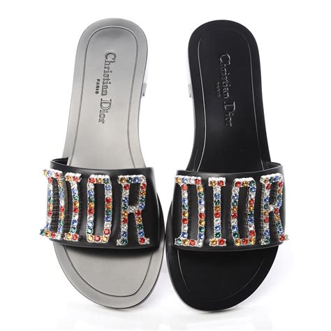 dior sandals women black|christian Dior sandals on sale.